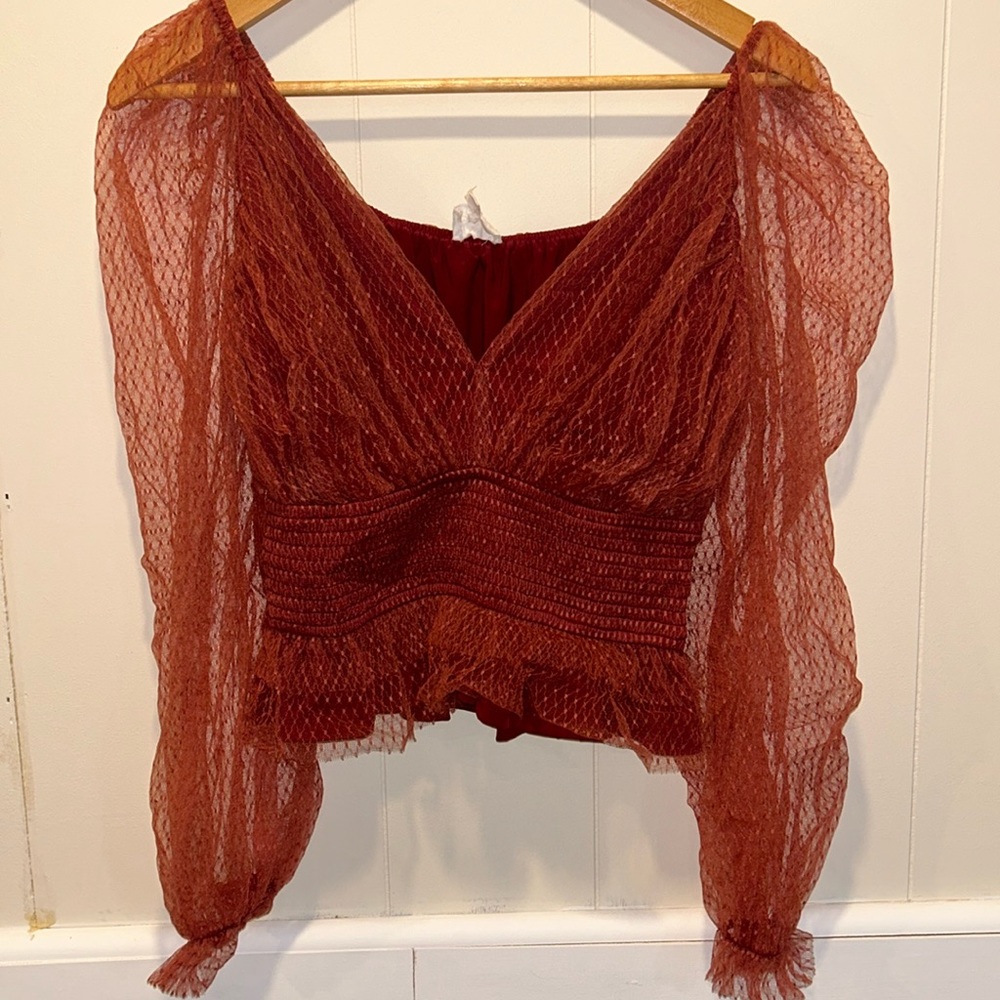 Semi cropped going out blouse